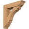 Ekena Millwork Merced Traditional Smooth Bracket w/ Offset Brace, Western Red Cedar, 7 1/2"W x 30"D x 30"H BKT0806X30X30MRC01SWR - alternate 1